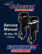 1996 Johnson/Evinrude Outboards 50 thru 70 3-Cylinder Service Repair Manual P/N 507125