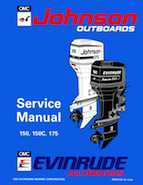1994 Johnson Evinrude "ER" 60 LV 150, 150C, 175 Service Repair Manual, P/N 500611