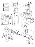 1980 9.90 - J10SELCSE Gearcase parts diagram