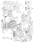 1986 110 - J110TLCDC Cylinder & Crankcase 110TLCDF Models only parts diagram