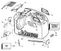 1995 200 - J200CZEOC Engine Cover Johnson - 200STL, 225STL parts diagram