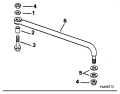 1995 70 - J70ELEOR Steering Link Kit (W/O Power Trim & Tilt) parts diagram