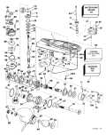 1999 225 - BJ225PXEEC Gearcase Counter-Rotation -- CX, Cz Models parts diagram