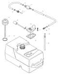 Sears 15 H.P. 1991 Fuel Tank and Line parts diagram