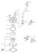 1998-2008 Suzuki DF 70 Water Pump parts diagram