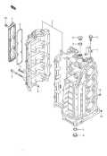 2002-2010 Suzuki DF 140 Cylinder Block parts diagram
