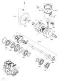 2000 GSX RFI - GSX RFI, 5645/5654 Crankshaft and Pistons parts diagram