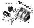 2011 RXT - RXT 260 & RS Air Intake Manifold and Throttle Body Sea-Doo parts diagram