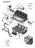 2011 RXT - RXT iS 260 Engine Block parts diagram