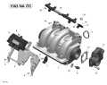 2014 GTX - GTX 155 Air Intake Manifold and Throttle Body 2 parts diagram
