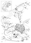 1998 Mach 1 - Engine Support and Muffler parts diagram