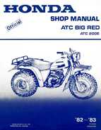1982-1983 Official Honda ATC 200E Big Red Shop Manual