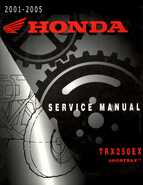 2001-2005 - Honda TRX250EX Sportrax TRX250EX Factory Service Manual