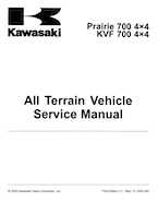 2004-2006 Kawasaki Prairie 700 4x4, KVF 700 4x4 service manual