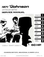 1971 Johnson 60HP outboards Service Repair Manual P/N 506860