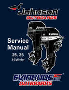 1996 Johnson/Evinrude Outboards 25, 35 3-Cylinder Service Repair Manual P/N 507123