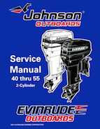 1998 Johnson Evinrude "EC" 40 thru 55 2-Cylinder Service Repair Manual, P/N 520206