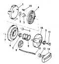 1971 4 - 4R71D Rewind Starter parts diagram