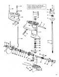 1971 40 - 40EL71G Gearcase parts diagram