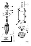 1980 140 - J140MLCSA Electric StarterPrestolite Models Poc-4001 parts diagram