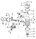 1980 85 - J85TXCSA Crankshaft & Piston parts diagram