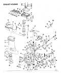 1981 140 - J140TLCIH Exhaust Housing parts diagram