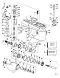 1981 60 - J60TLCIH Gearcase, Electric Start parts diagram