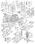 1986 110 - J110MLCDC Cylinder & Crankcase all Models Except 110TLCDF parts diagram