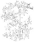 1986 20 - J20ELCDC Midsection Rope Start and Tiller Electric parts diagram