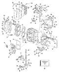 1986 25 - J25RWCDC Cylinder & Crankcase parts diagram