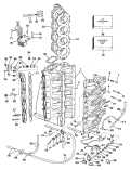 1986 275 - J275PTLCDC Cylinder & Crankcase parts diagram