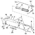 1987 30 - J30TECUB Steering HandleRope Start & Tiller Electric Models only parts diagram
