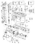 1987 300 - J300PLCUR Gearcase parts diagram