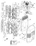 1992 175 - J175EXENC Carburetor and Intake Manifold parts diagram
