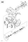 1999 Grand Touring - 500/583 Crankcase, Rotary Valve, Water Pump (583) parts diagram