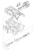 1999 Ski-Doo Formula Deluxe 500 LC 583 670 Crankcase, Rotary Valve, Water Pump (494,670) parts diagram